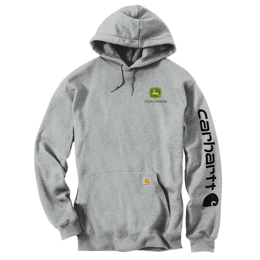 John Deere Carhartt Grey Trademark Hoodie