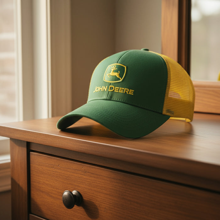 John Deere Mens Classic Green & Yellow Hat