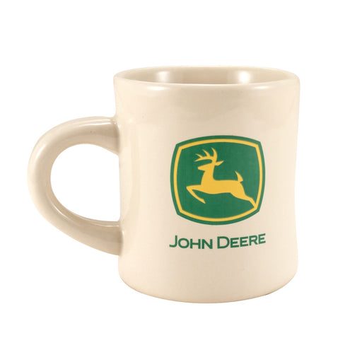 John Deere Cream Diner Mug