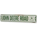 John Deere Embossed Metal Street Sign