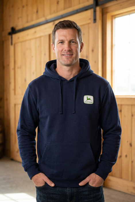 John Deere Men's Farm Equipment Pullover Hoodie