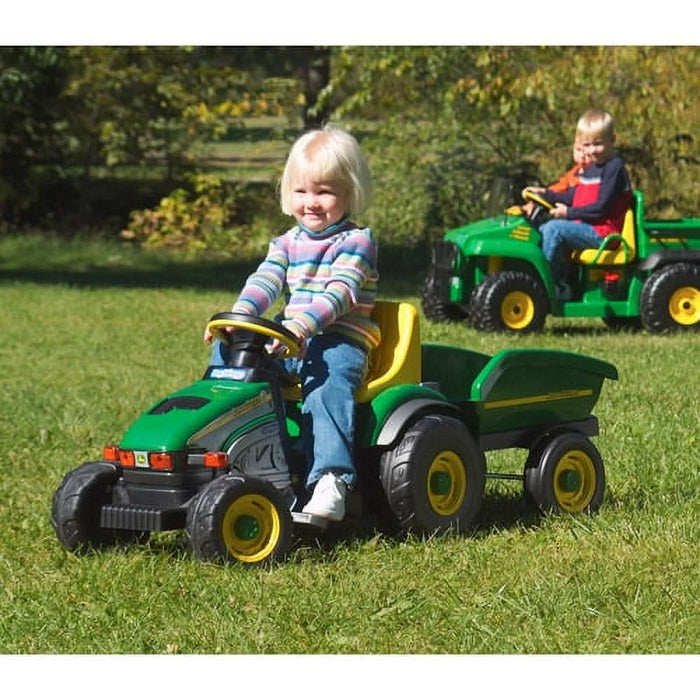 John Deere Farm Pedal Tractor with Trailer