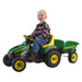 John Deere Farm Pedal Tractor with Trailer