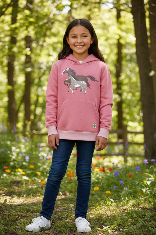 John Deere Toddler Girls Fleece Hoodie - Foal