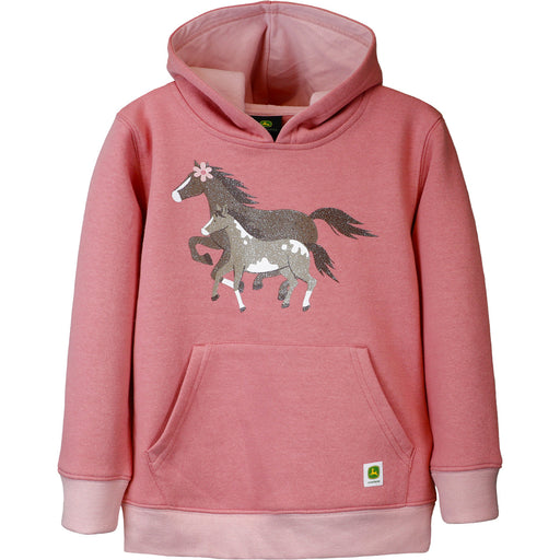 John Deere Girl Toddler Fleece Hoodie - Foal