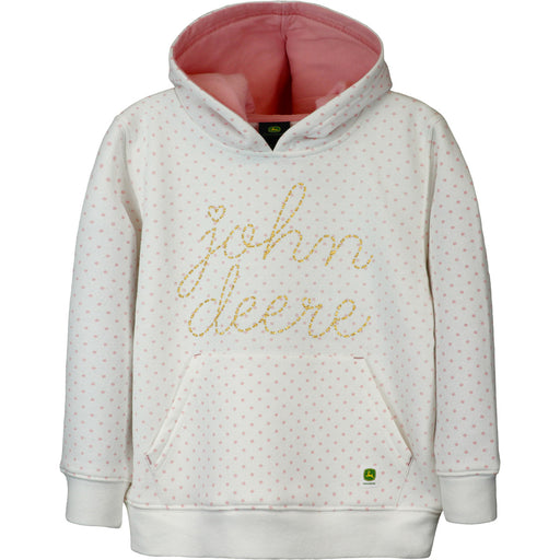 John Deere Girl Toddler Fleece Hoodie - Script