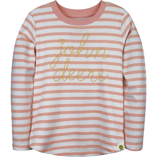 John Deere Girl Child Tee - Script