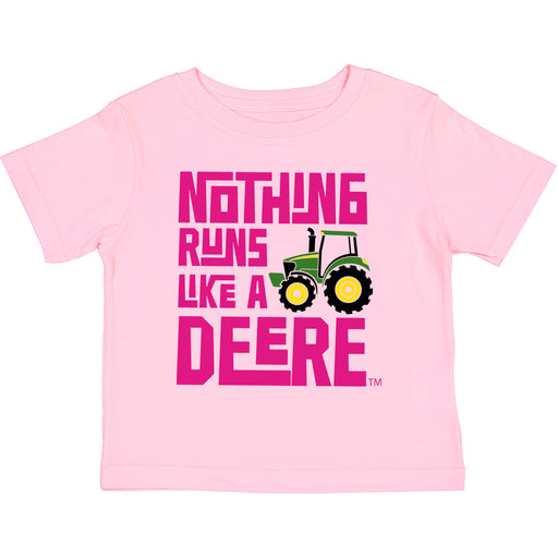 John Deere Girl Toddler NRLAD (Nothing Runs Like a Deere) Pink Tee