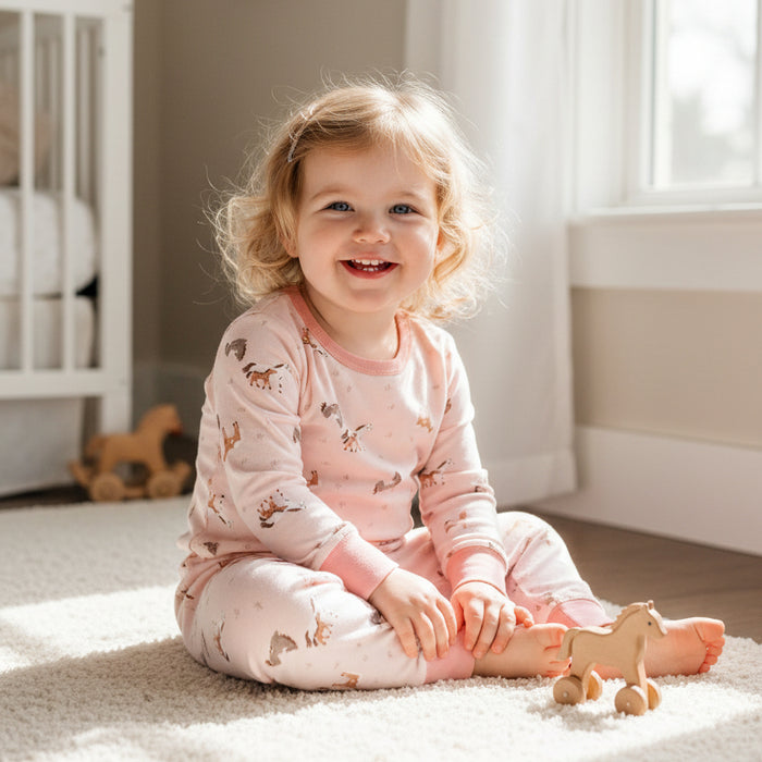 John Deere Toddler Girls Pasture PJ Set