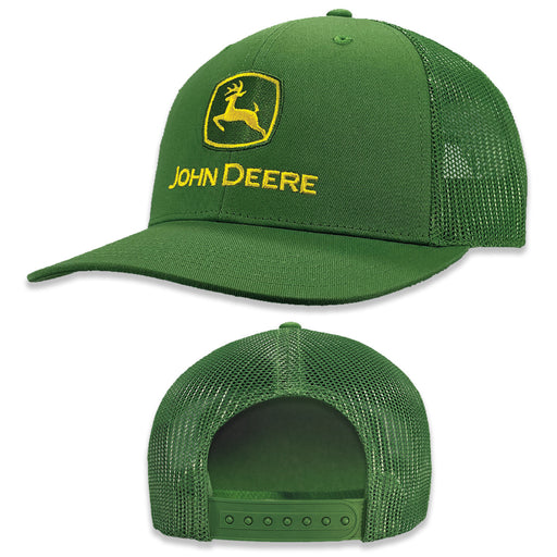 John Deere Green Embroidered Trademark Hat