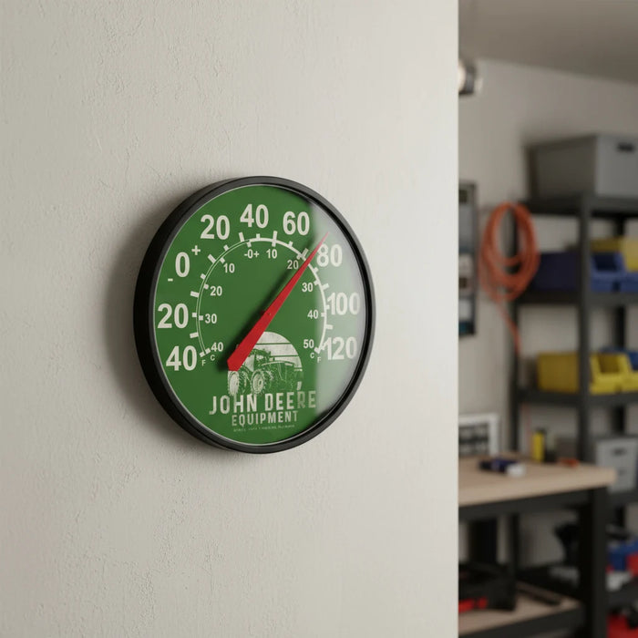 John Deere Green Equipment Thermometer