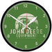 John Deere Green Equipment Clock