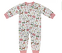 John Deere Infant Girls Pink Barn and Farmland Coverall / Onesie