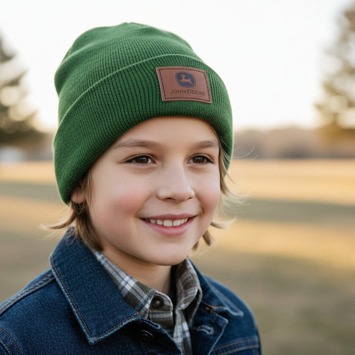 John Deere Kids Green Beanie