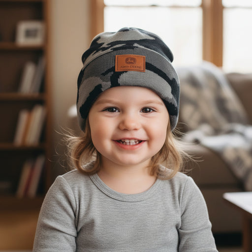 John Deere Kids Storm Camo Knit Beanie