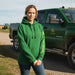 John Deere Ladies Green Hoodie