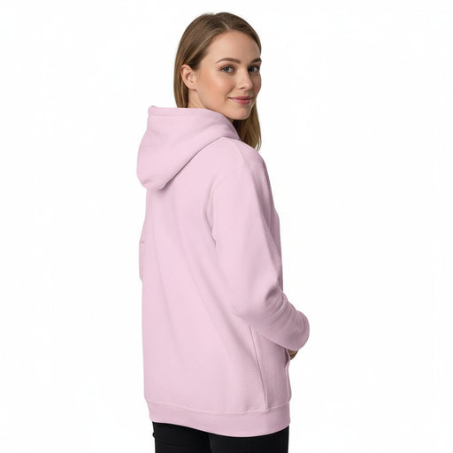 John Deere Ladies Pink Logo Fleece Hoodie