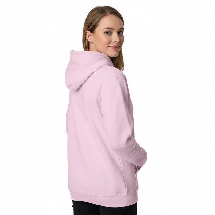 John Deere Ladies Pink Logo Fleece Hoodie