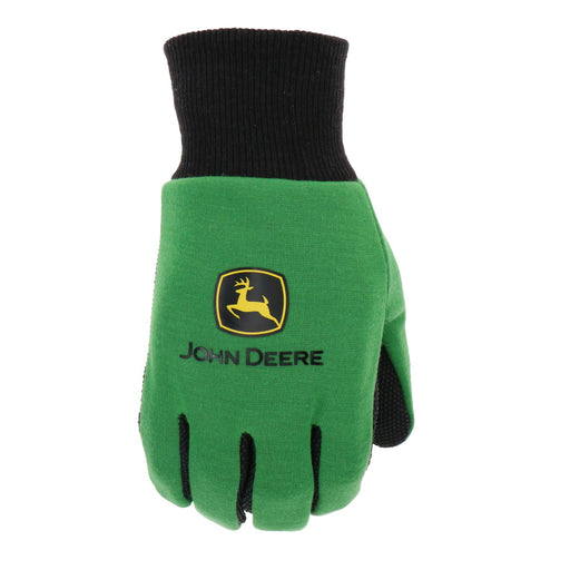 John Deere Light Duty Cotton Grip Glove in green