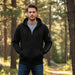 John Deere Men's Black Heather Full Zip Hoodie