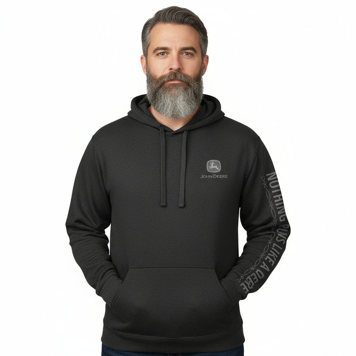 John Deere Men's Black "Nothing Runs Like a Deere" Hoodie