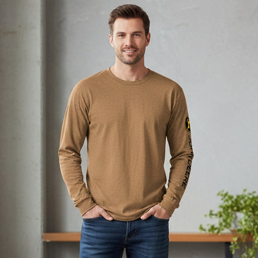 John Deere Men's Brown Long Sleeve Tee