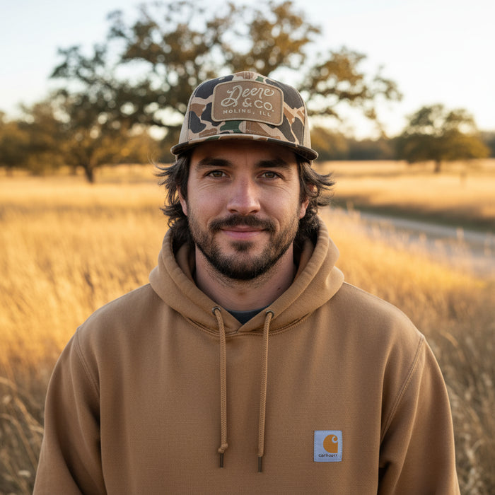 John Deere Mens Camo Patch Cap