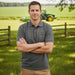 John Deere Men's Charcoal Polo Shirt