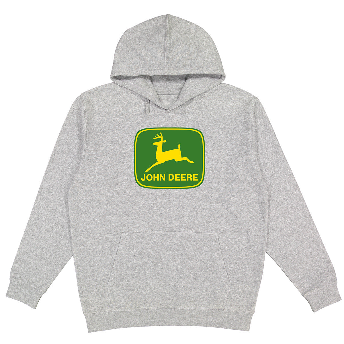 John Deere Men's Grey with Vintage Logo Hoodie — Horizon Ag Turf
