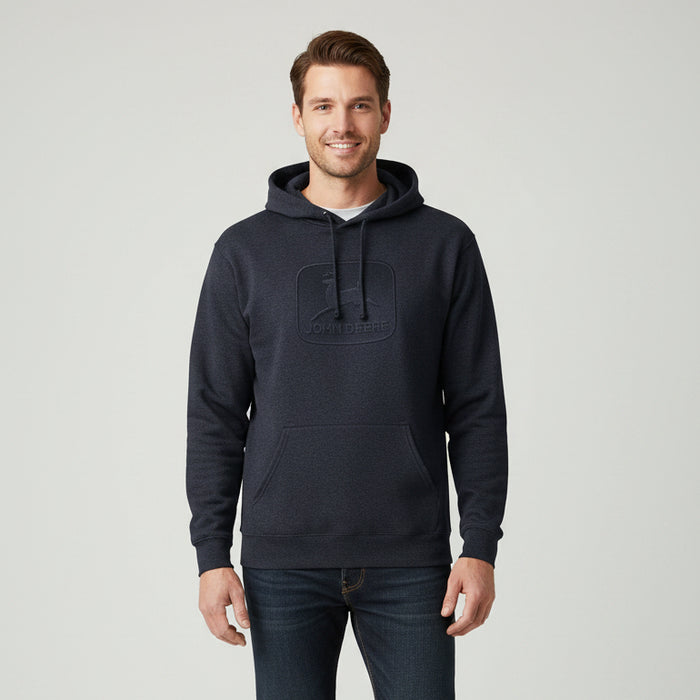 John Deere Men's Navy Embossed Vintage Logo Hoodie