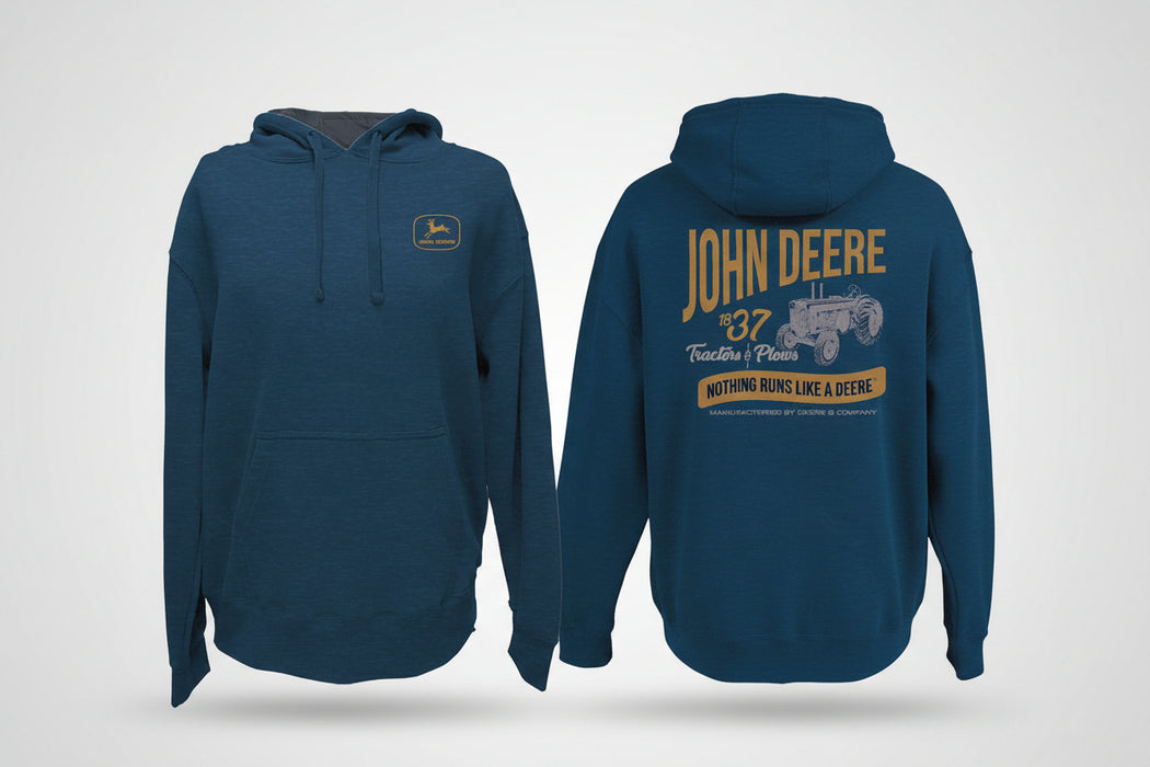 John Deere Men's Navy Vintage Pullover Hoodie