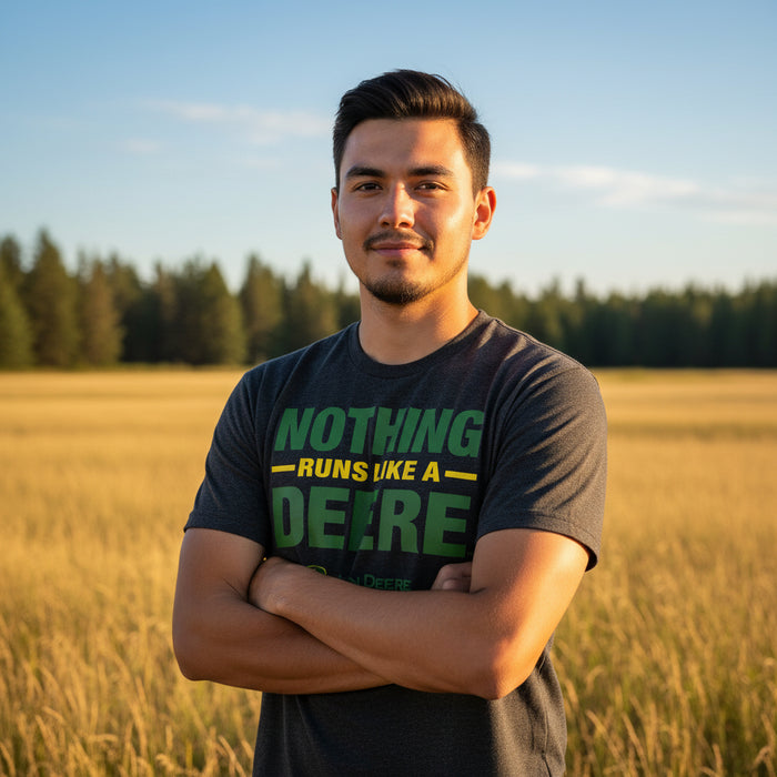 John Deere Men's "Nothing Runs Like a Deere" Tee