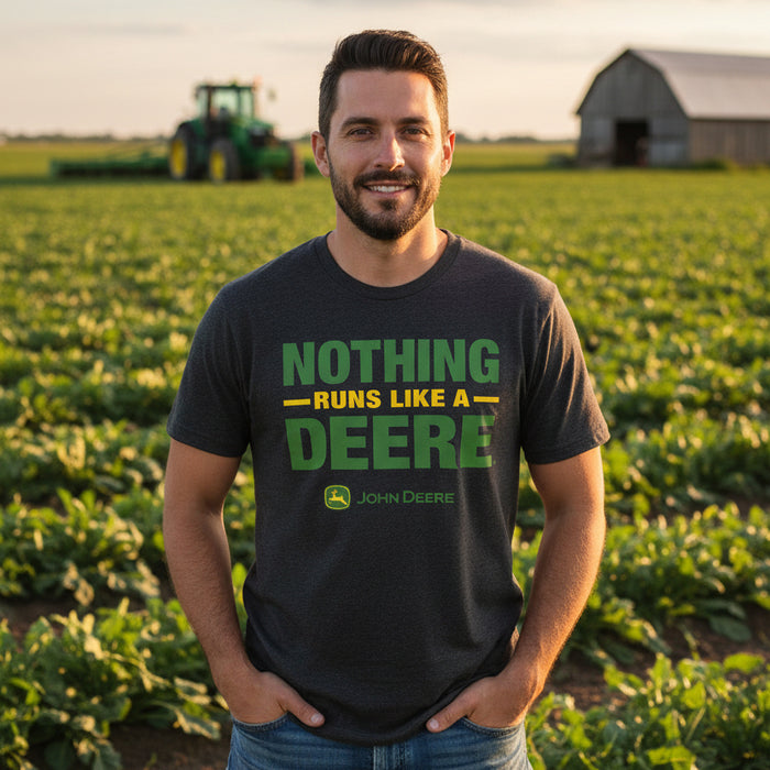John Deere Men's "Nothing Runs Like a Deere" Tee