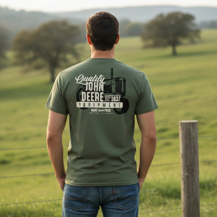 John Deere Men's Quality Equipment Tractor Short Sleeve Tee