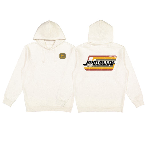 John Deere Mens Retro 1970s Art Pullover Hoodie