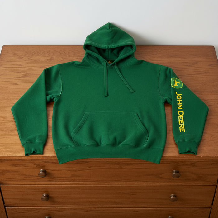 John Deere Men's Classic Logo Sleeve Hoodie