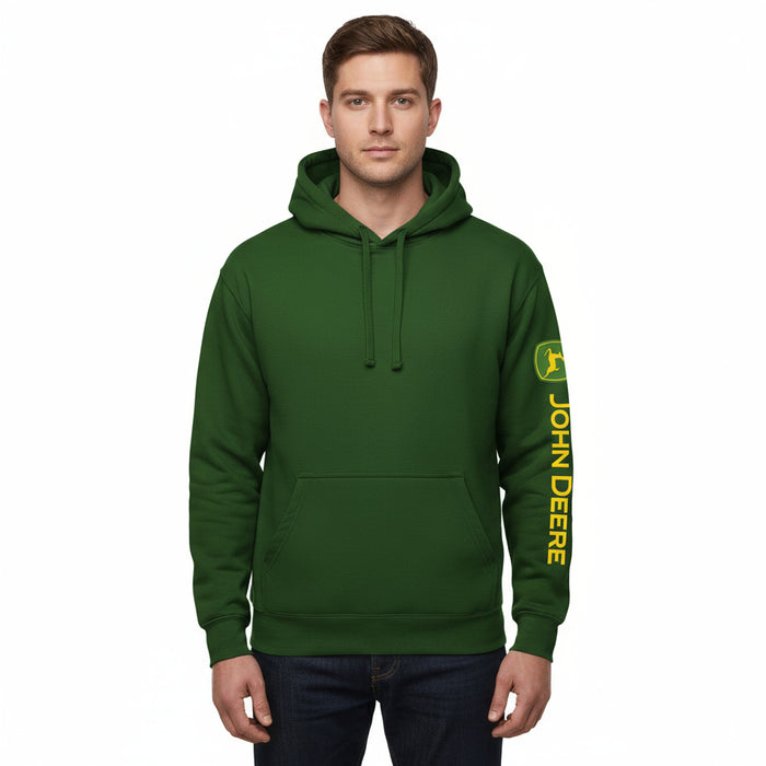 John Deere Men's Classic Logo Sleeve Hoodie