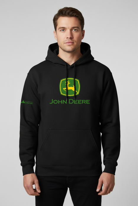 John Deere Men's Black Classic Hoodie