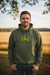 John Deere Men's Olive Green Classic Hoodie