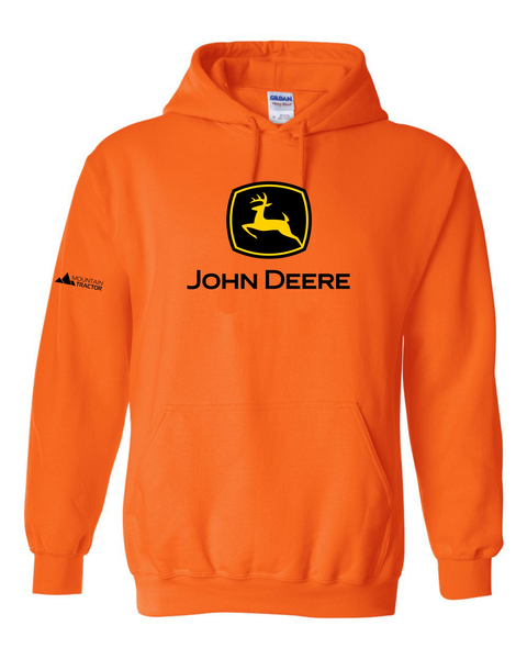 John Deere Mens Orange Classic Hoodie Horizon Ag Turf
