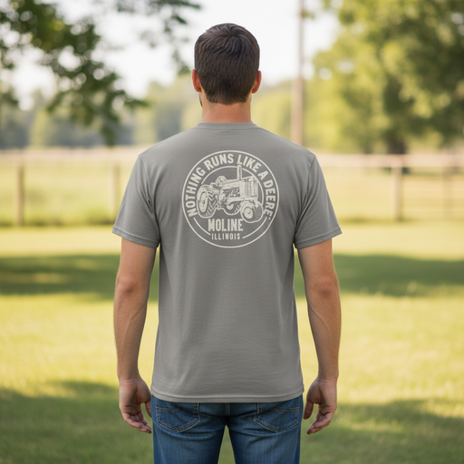 John Deere Men's Vintage "Nothing Runs Like a Deere" Short Sleeve Tee