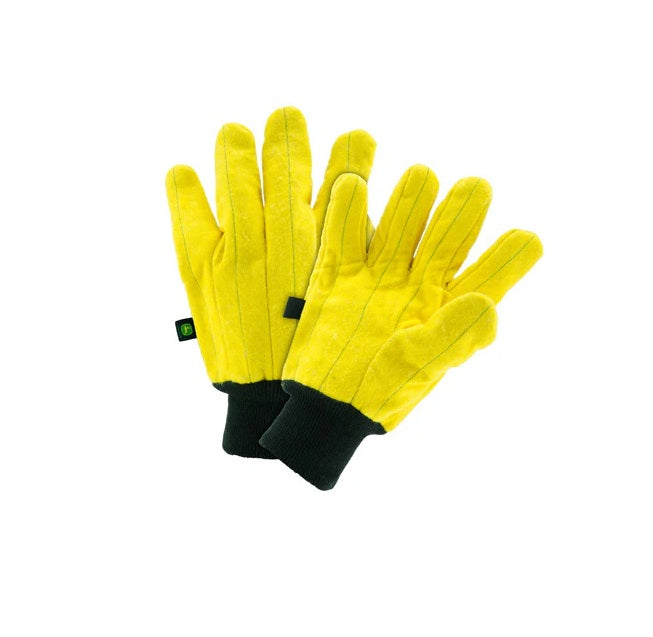 John Deere Men's Yellow Heavy Duty Chore Gloves