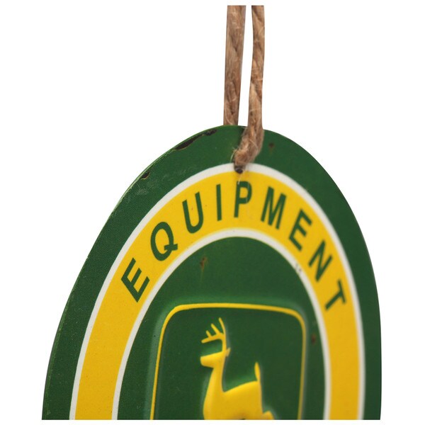 John Deere Mini Tin Sign With Hanger