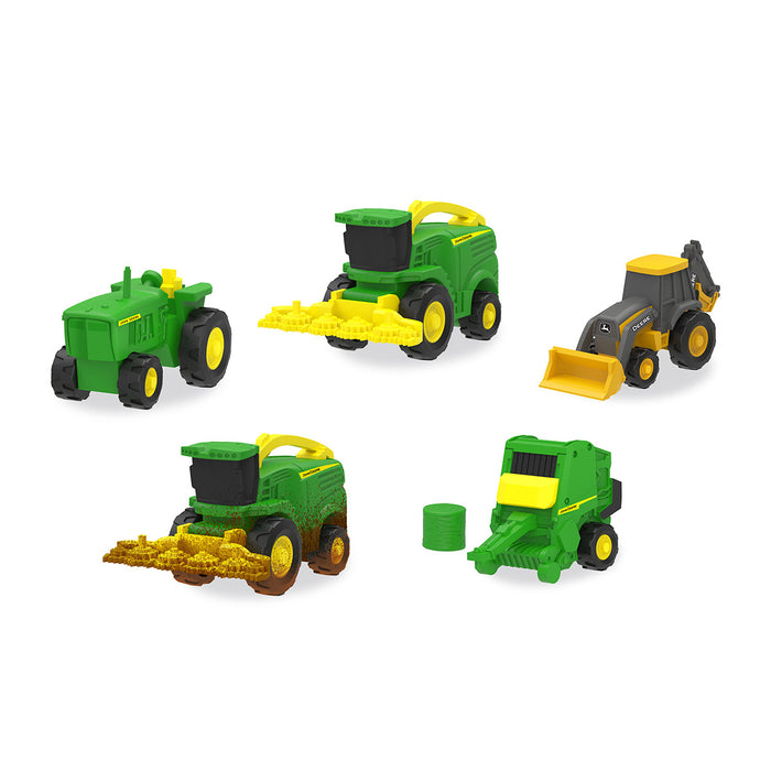 John Deere Mini Tractor, Baler, Forage Harvester & Construction Toys - Mini ERTL Assortment