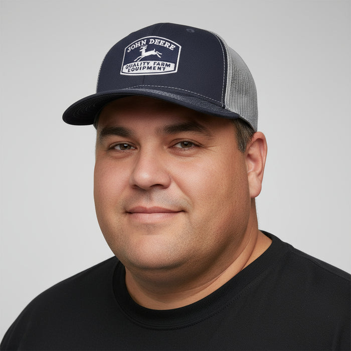 John Deere Navy Quality Farm Equipment Hat