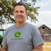 John Deere Men's Oxford Classic Logo Tee