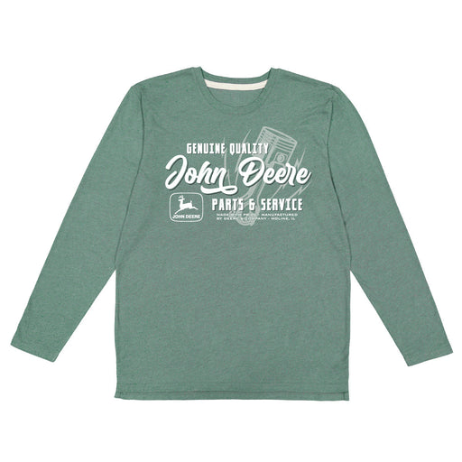 John Deere Mens Piston, Parts & Service Long Sleeve Tee