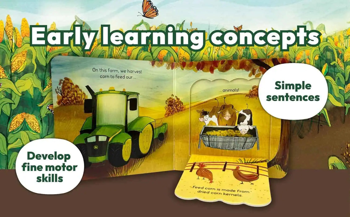 image explaining the flaps and benefits of the John Deere Plant & Grow Book