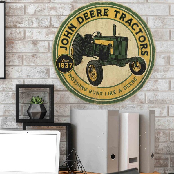 John Deere Rustic John Deere Tractors Sign