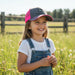 John Deere Toddler Girls Pink & Charcoal Hat